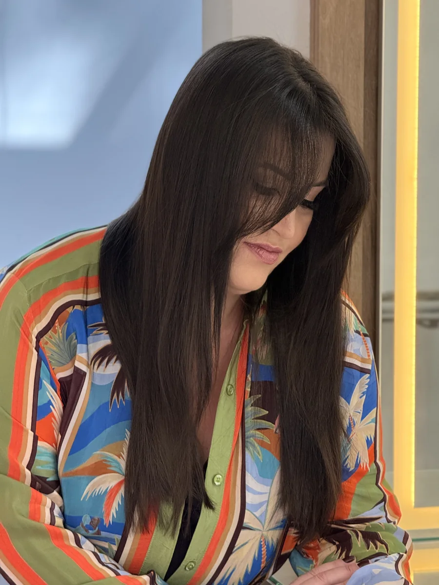 Result after KPV Pro — straight, aligned hair, front view